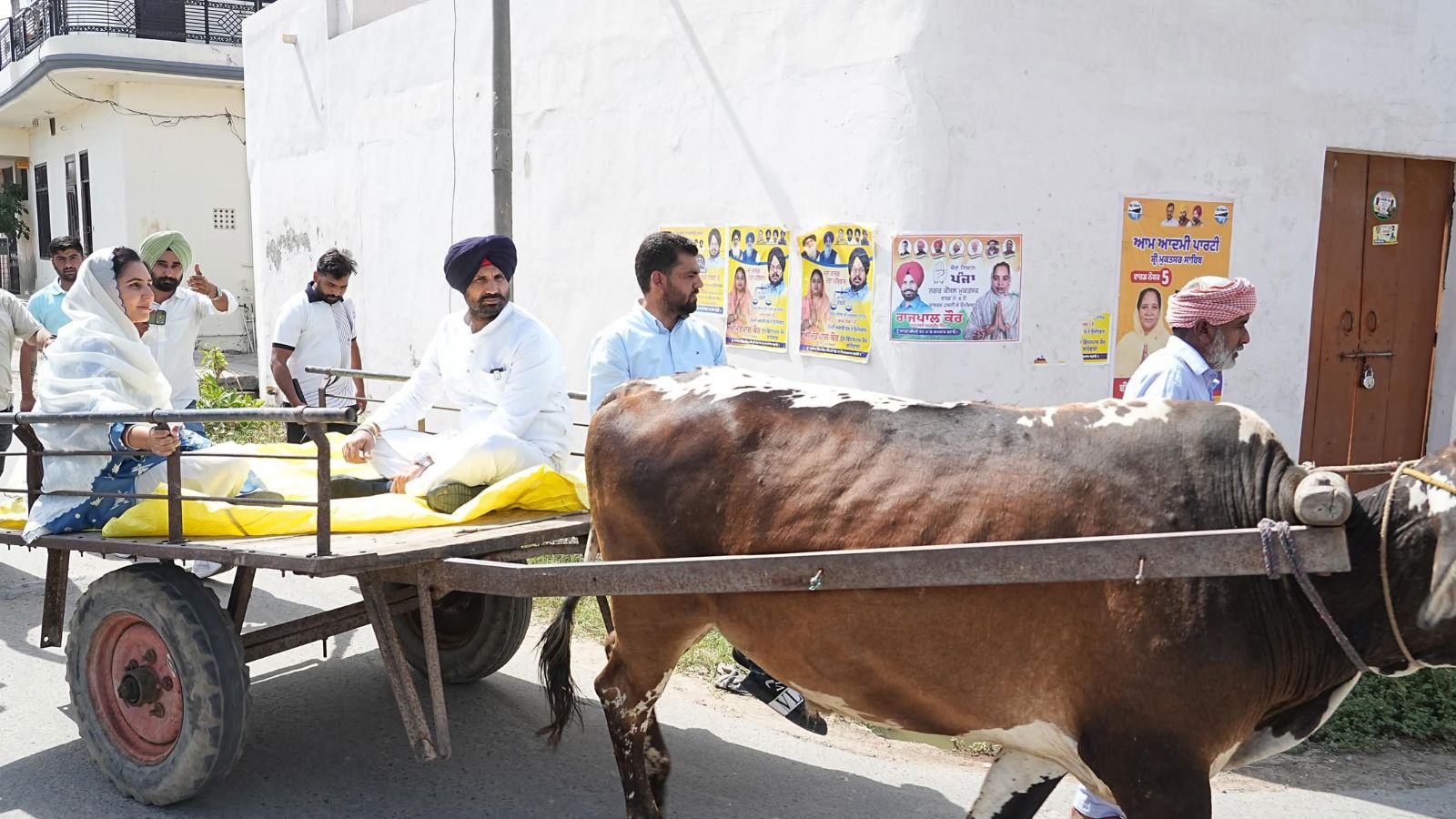 Punjab civic polls: Raja Warring reaches polling booth on bullock cart to protest fuel price rise | Chandigarh News