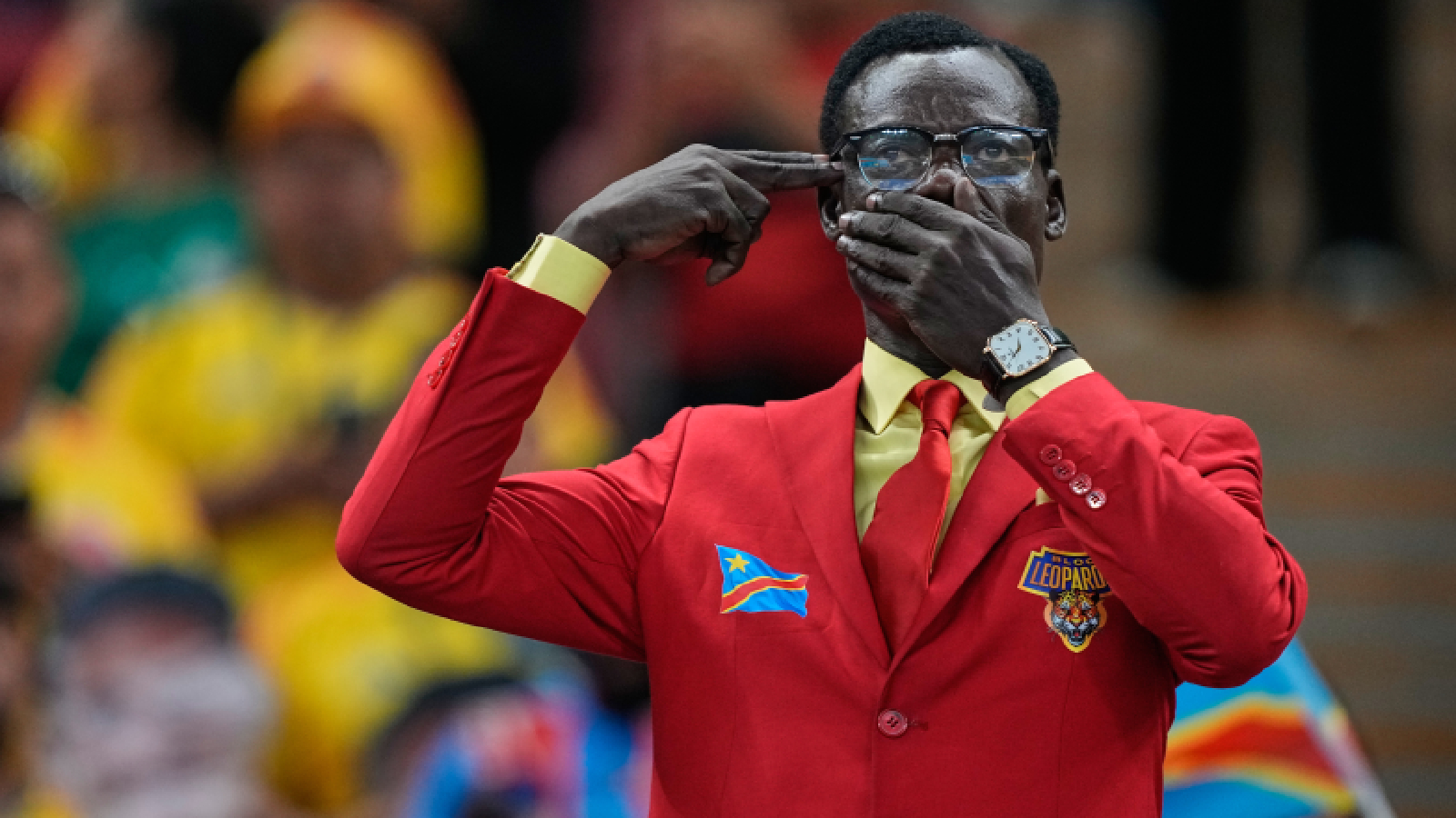 Congo superfan on how his standing-still pose is a tribute to ex-PM Lumumba