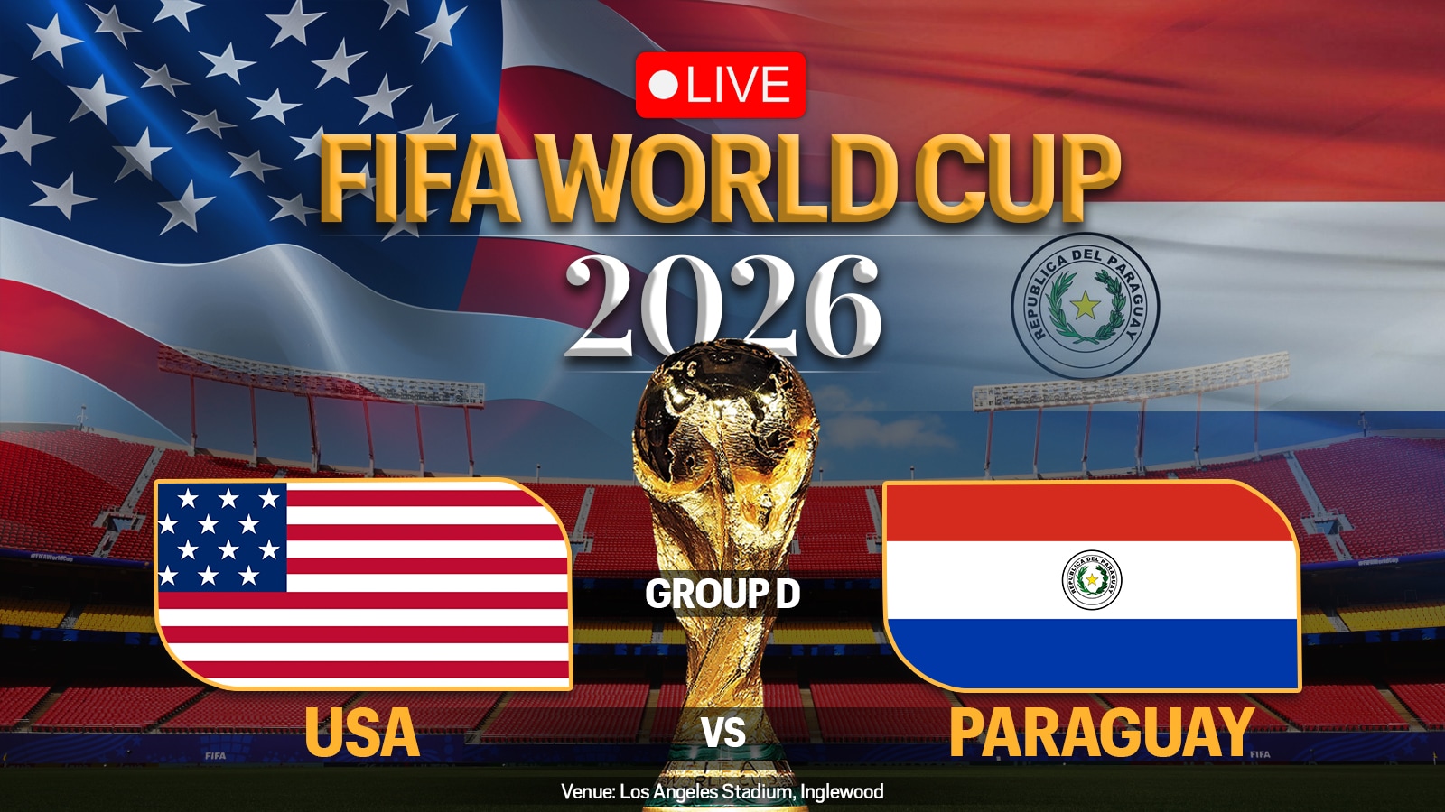 Katy Perry, LISA, Rema Performance in Los Angeles, USA vs Paraguay Football Live Score
