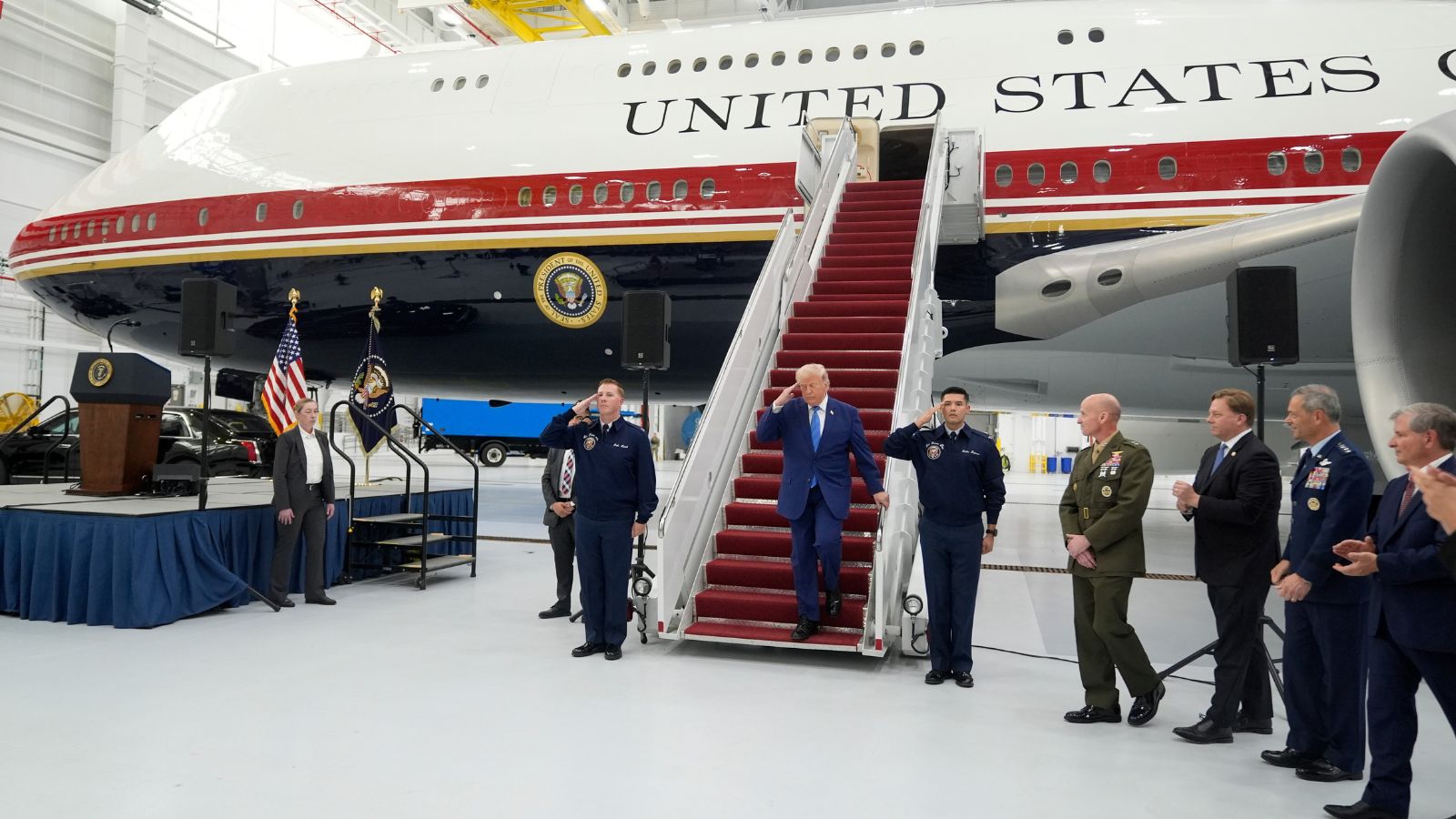 Trump Unveils New Air Force One, A Gift From Qatar