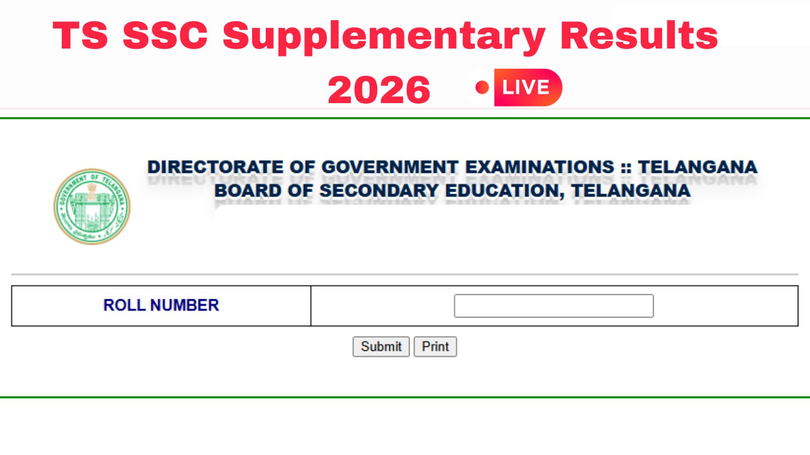 TS 10th Supply Results today Direct Link at bie.ap.gov.inTS SSC 10th Supply Results 2026 Live Updates
