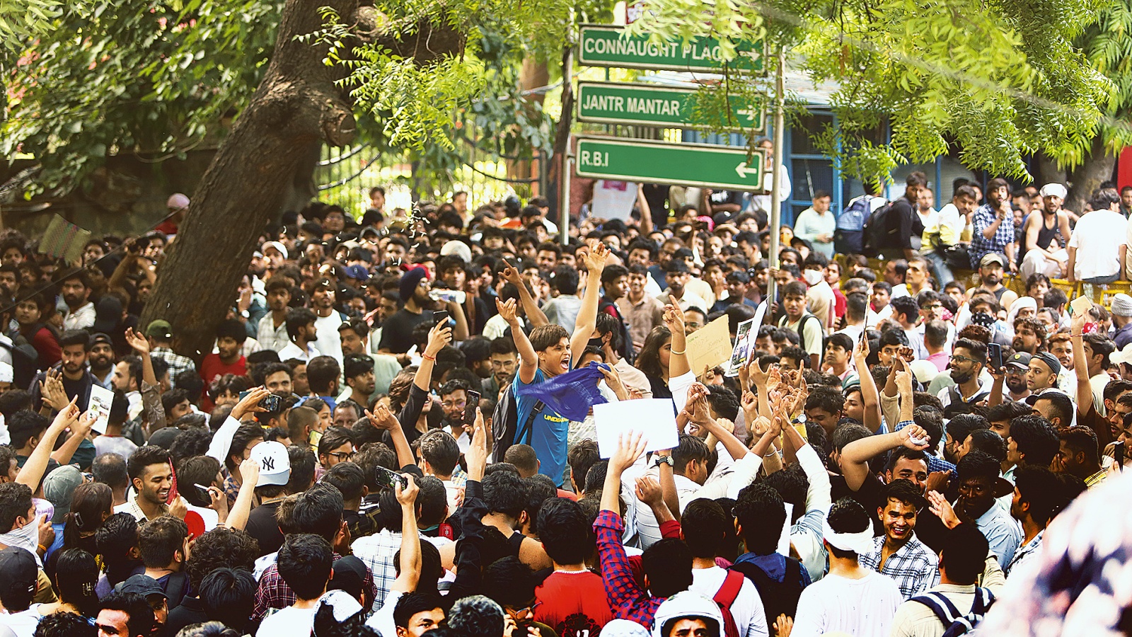 Jantar Mantar was crowded, yet I breathed freely