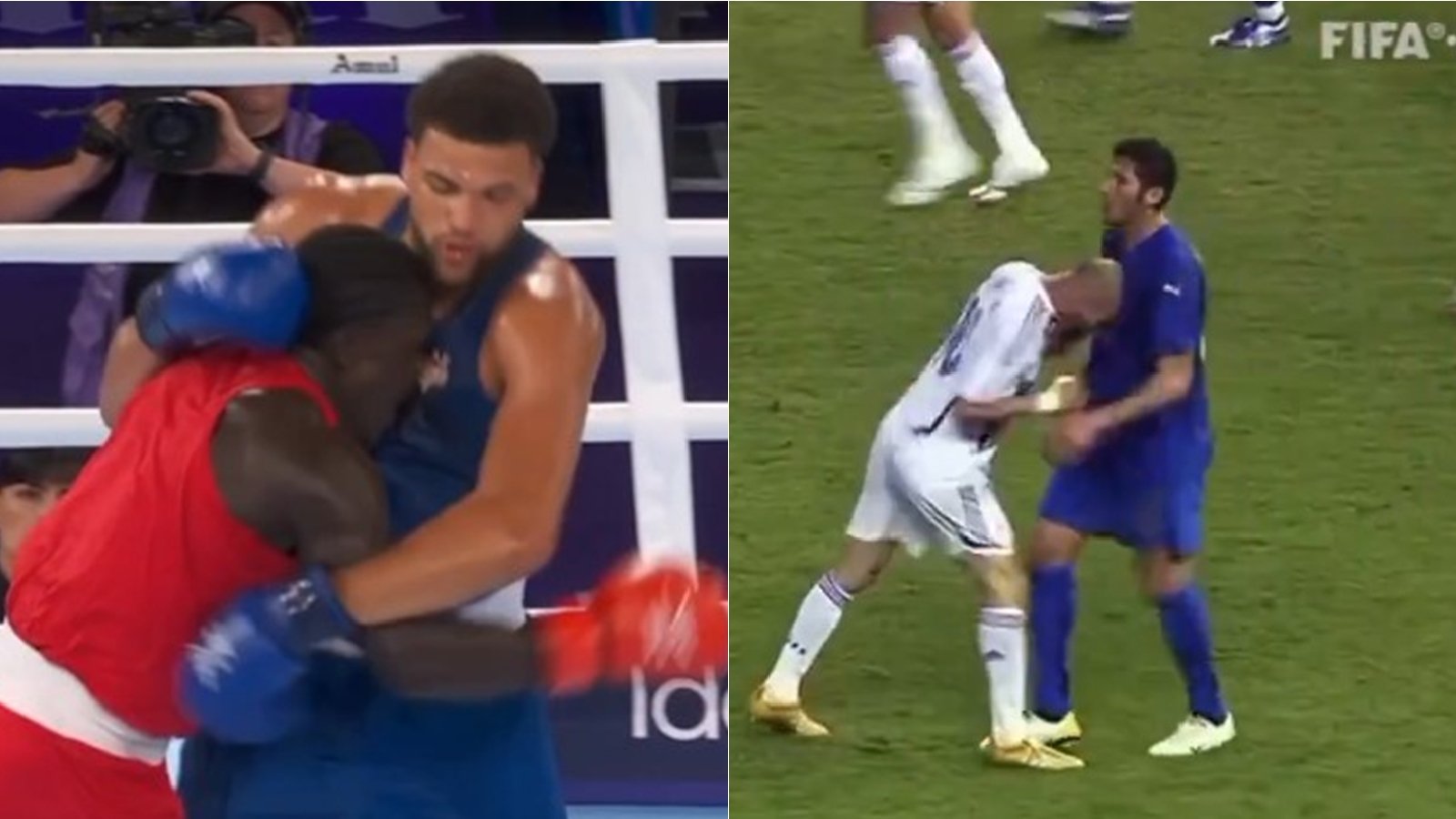 Headbutts boxer to get disqualified