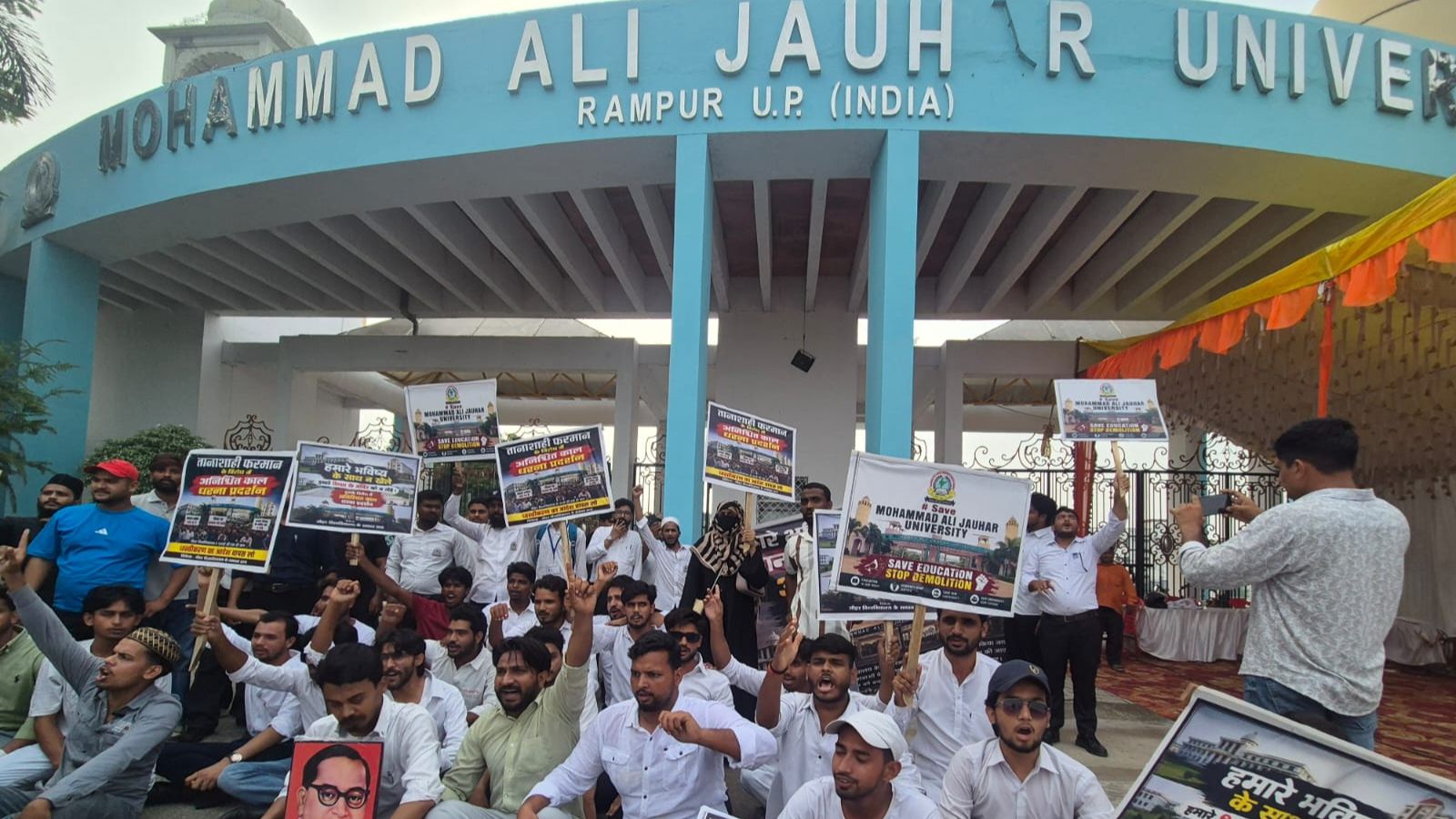 ‘Future at stake’: Students protest at Azam Khan’s Jauhar university over demolition order | Lucknow News