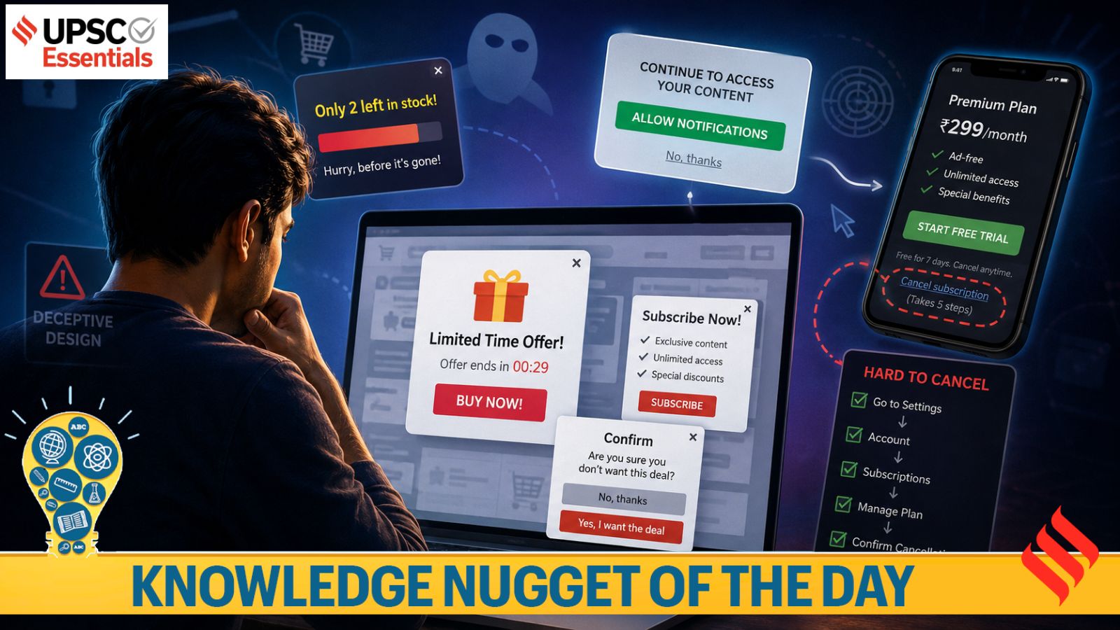 What are dark patterns and why are they under scrutiny?