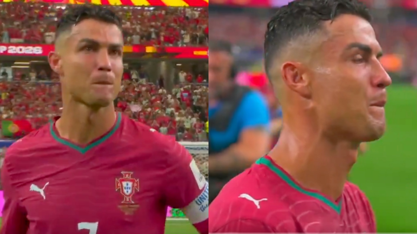 Cristiano Ronaldo in tears after Portugal exit from FIFA World Cup