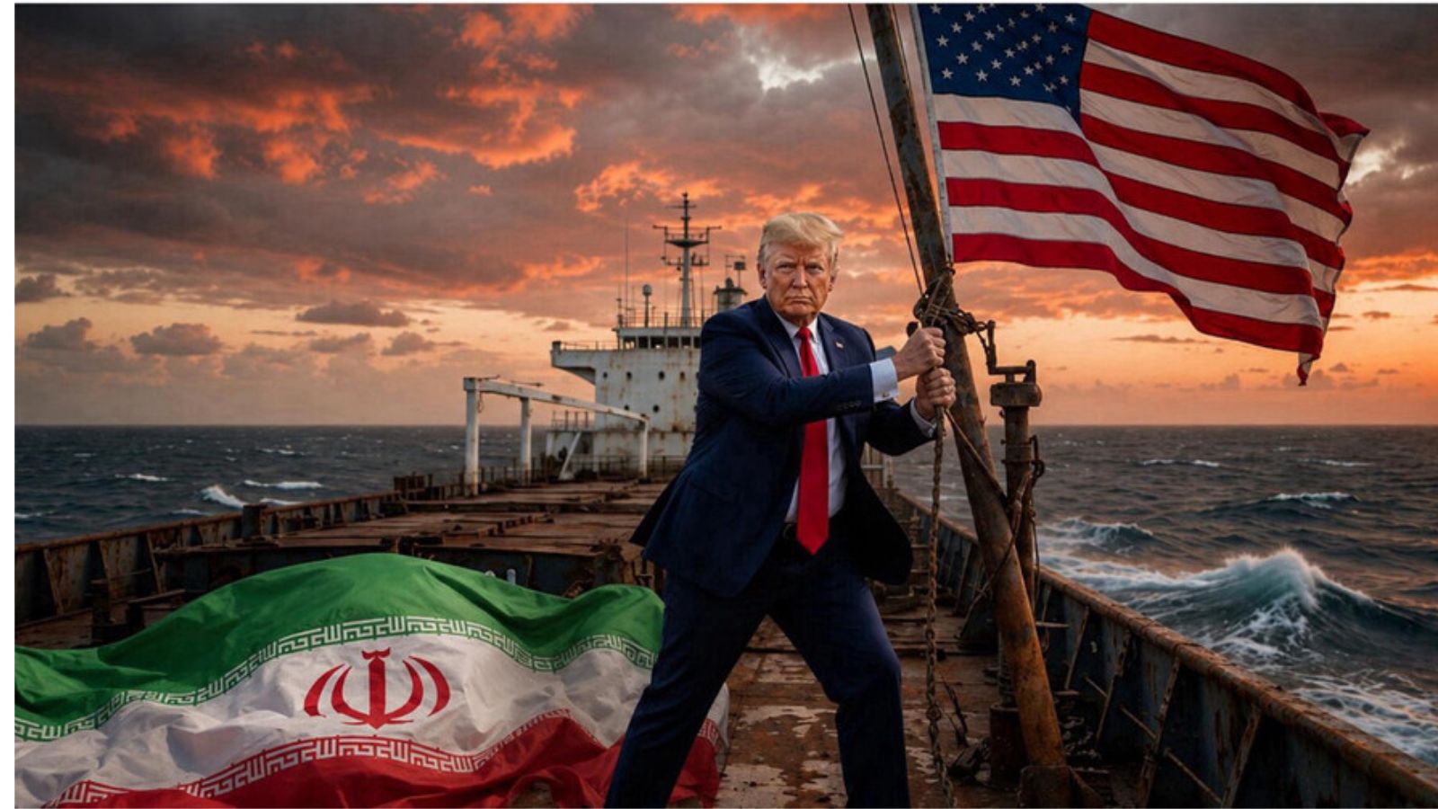 Trump shares fake images of tanker seizure and Kharg terminal strike on Truth Social | World News