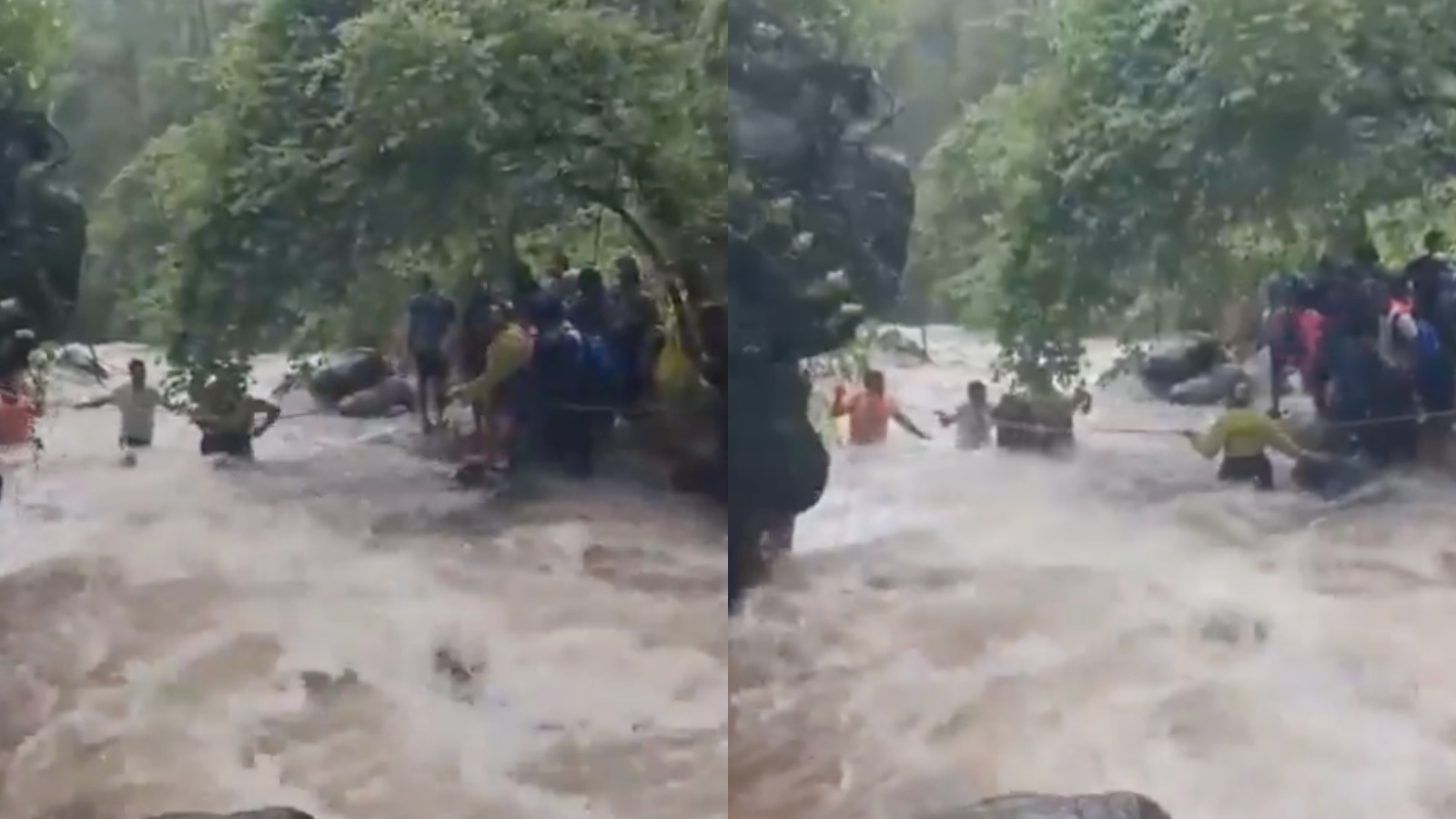 Over 100 tourists rescued after flash flood near Maharashtra waterfall