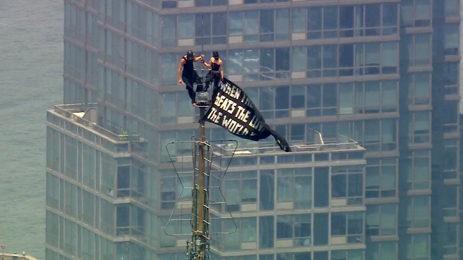 Empire State Building stunt: Couple identified as Netflix ‘Skywalkers’ stars | World News