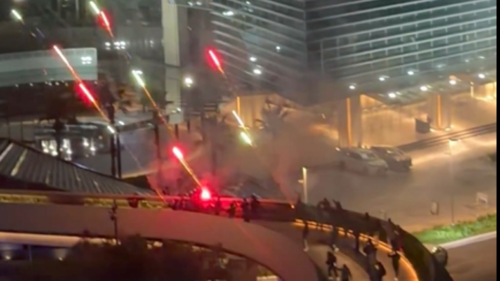 Video: Mexico fans blast horns, set off fireworks outside England’s hotel before World Cup clash | World News