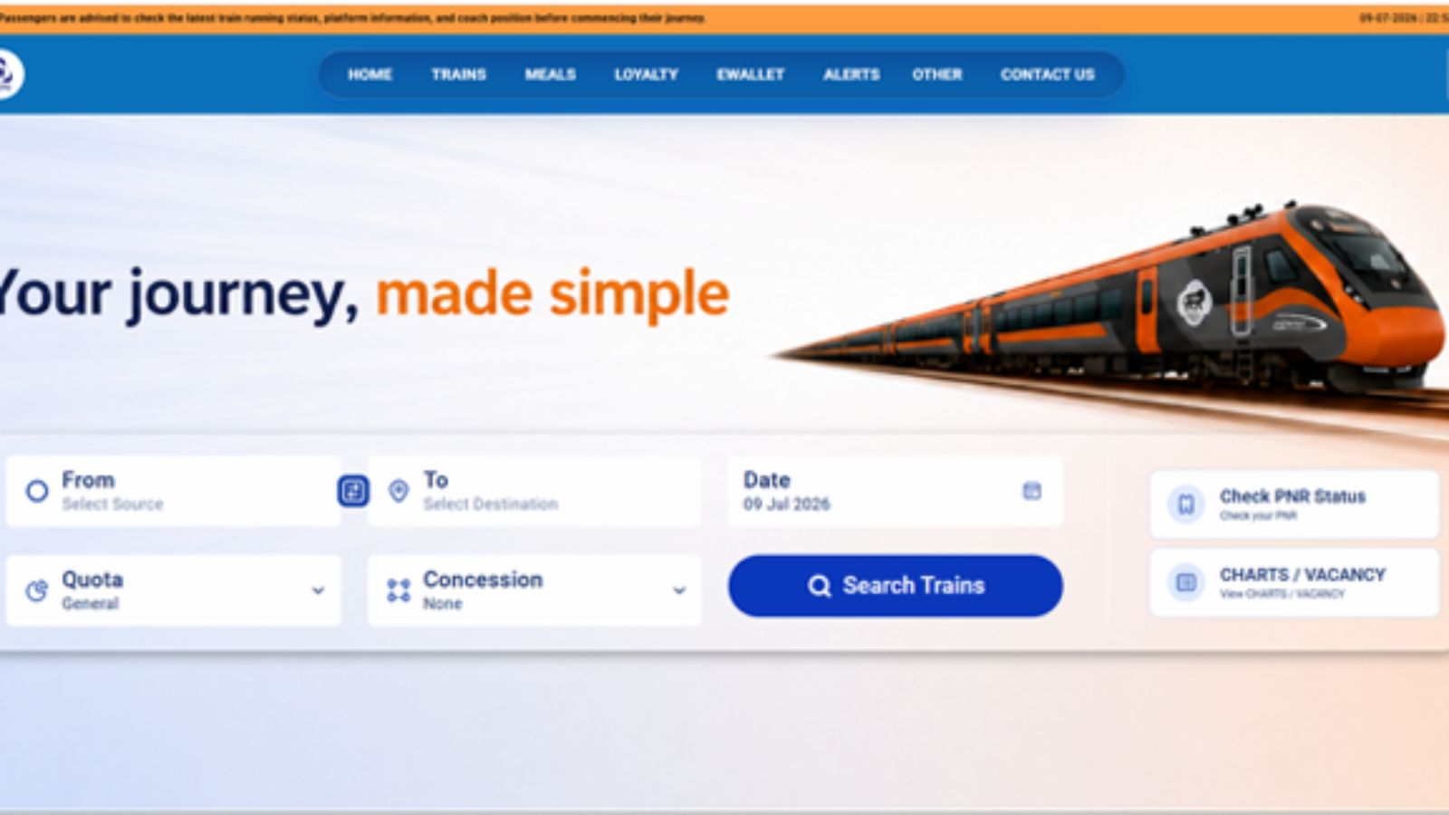New IRCTC website beta version to go live at 9 PM today: Here’s how to access it