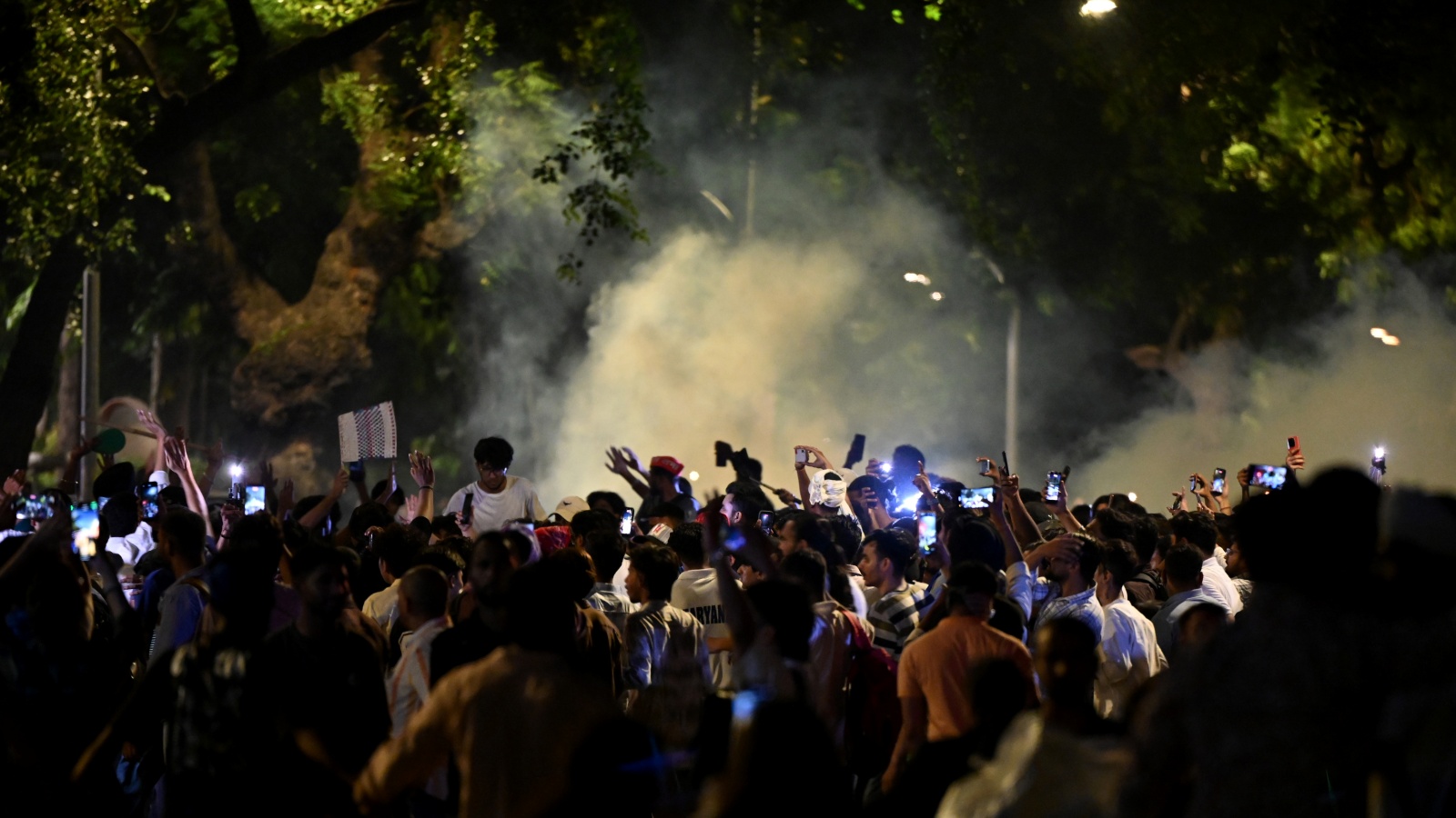 NEET paper leak: Crowd swells at Jantar Mantar, fresh clashes around Tolstoy Marg | Delhi News