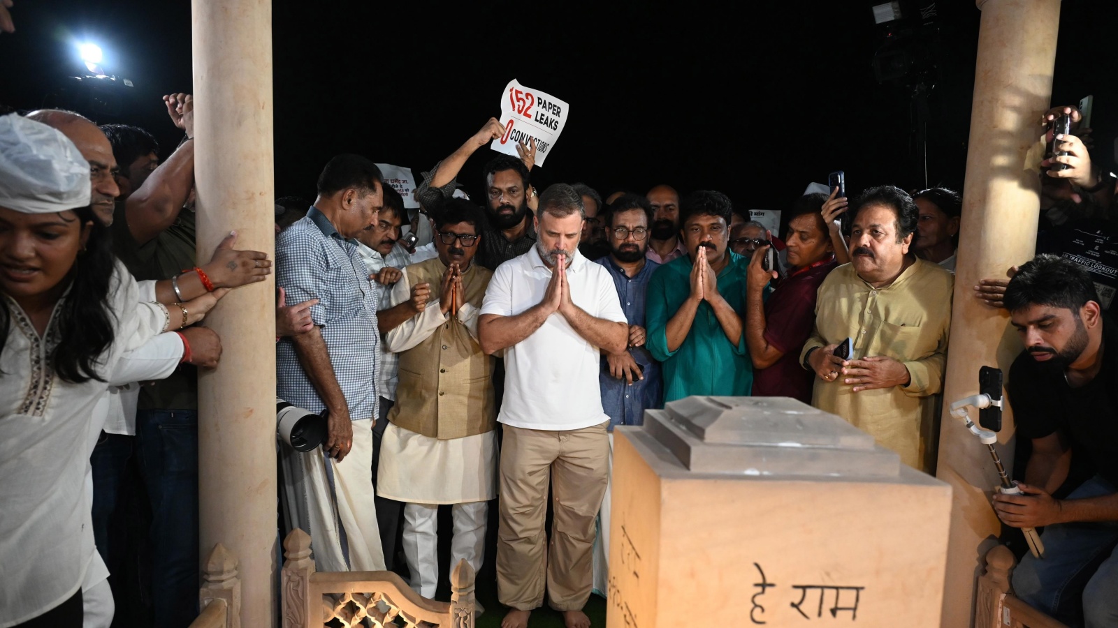 Opposition MPs visit Gandhi Smriti, pay tribute to students who died by suicide over NEET leak | India News
