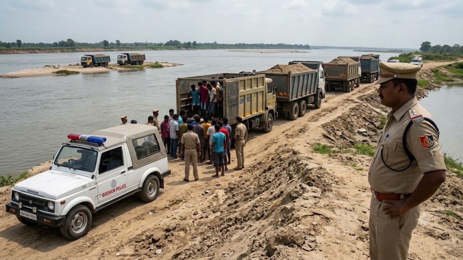Crackdown against sand mafia: Birbhum Police arrests 32 in two weeks | Kolkata News